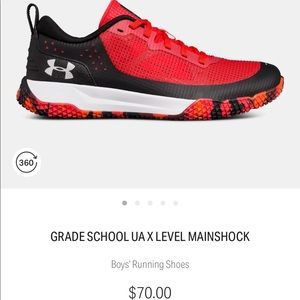 Boys size 6 Under Armour shoes